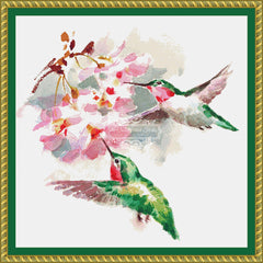 Watercolor Hummingbirds