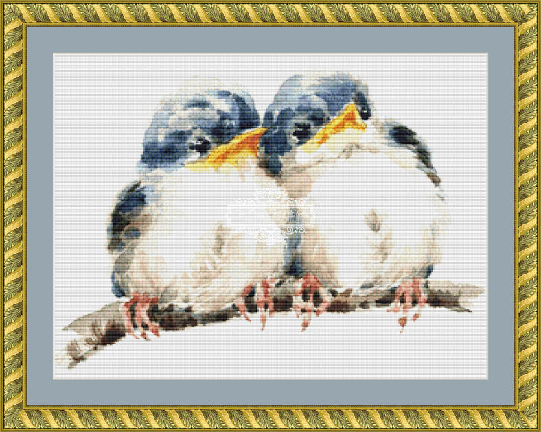 Baby Bluebird Cross Stitch Pattern | The Cross Stitch Studio | The ...