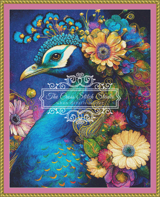 Peacock Cross Stitch Pattern The Cross Stitch Studio The Cross