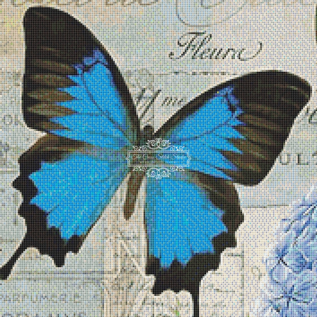 Blue Roses Cross Stitch Pattern | The Cross Stitch Studio | The Cross ...