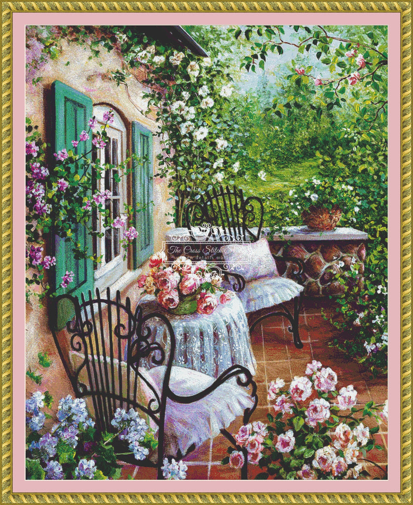 Garden Cross Stitch Pattern The Cross Stitch Studio The Cross
