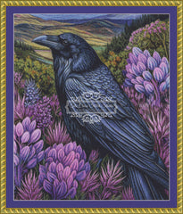 Crow Among Purple Flowers (CROP)
