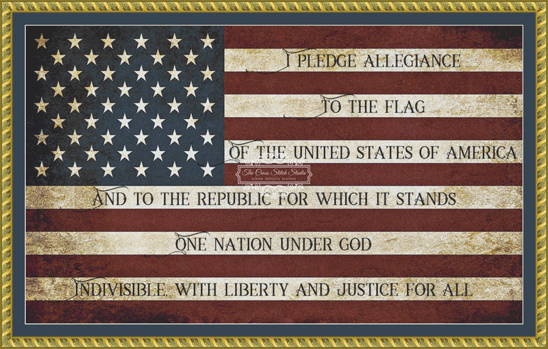 Pledge of Allegiance (BLOCK FONT)