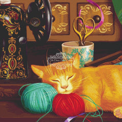 Sewing Room Cat (CROP 1)