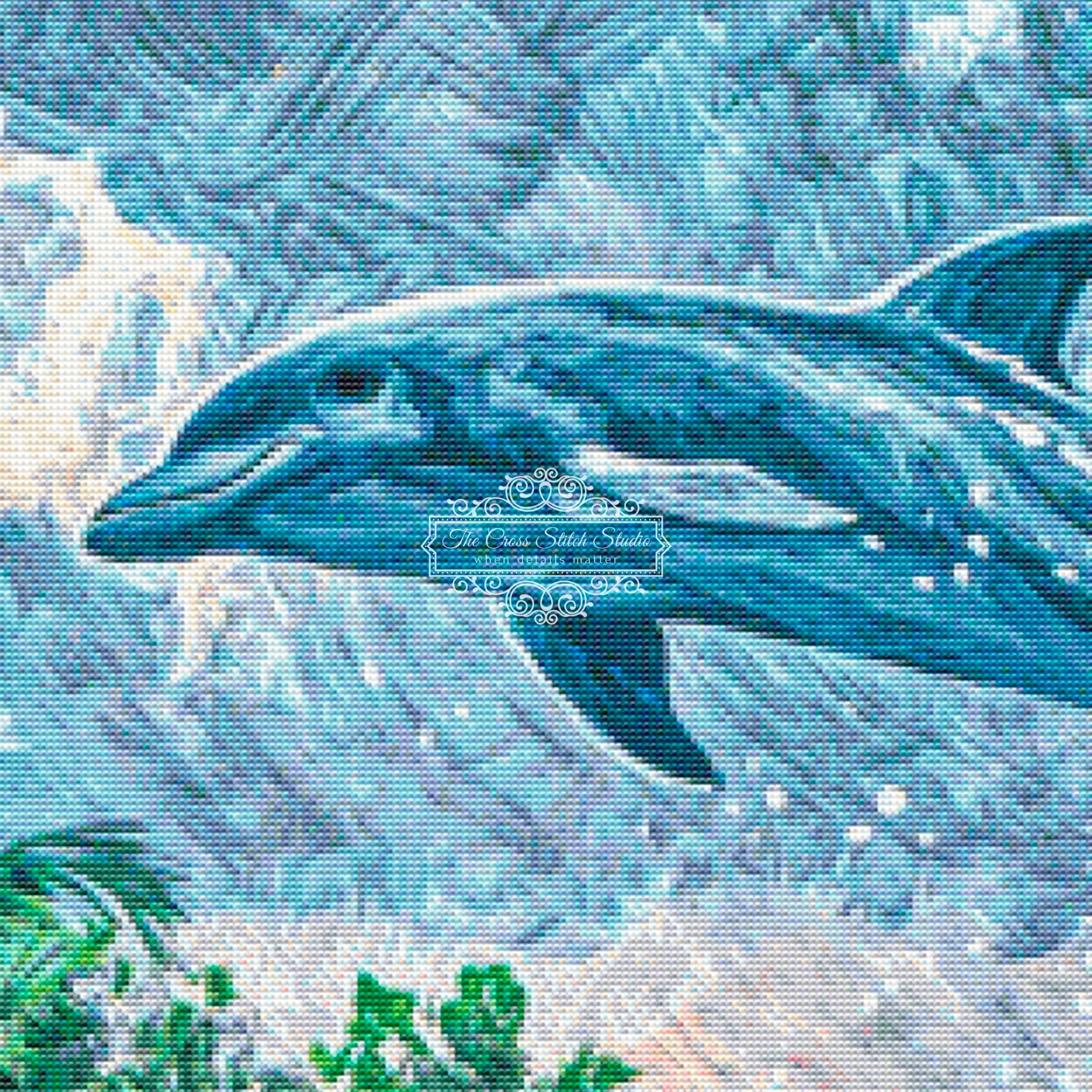 Dolphin Cross Stitch Pattern | The Cross Stitch Studio | The Cross Stitch Studio dolphin-cross-stitch-pattern-the-cross-stitch-studio-the-cross-stitch-studio