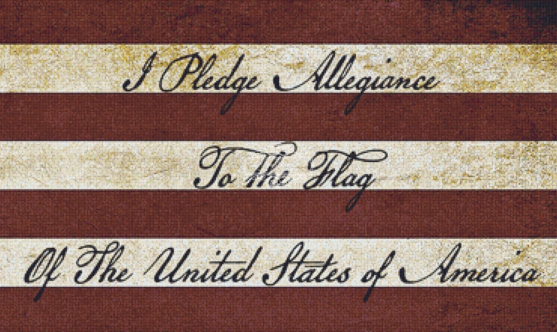 Pledge of Allegiance (SCRIPT FONT)