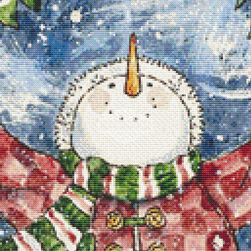 Snowman Christmas Cross Stitch Pattern | The Cross Stitch Studio | The Cross Stitch Studio