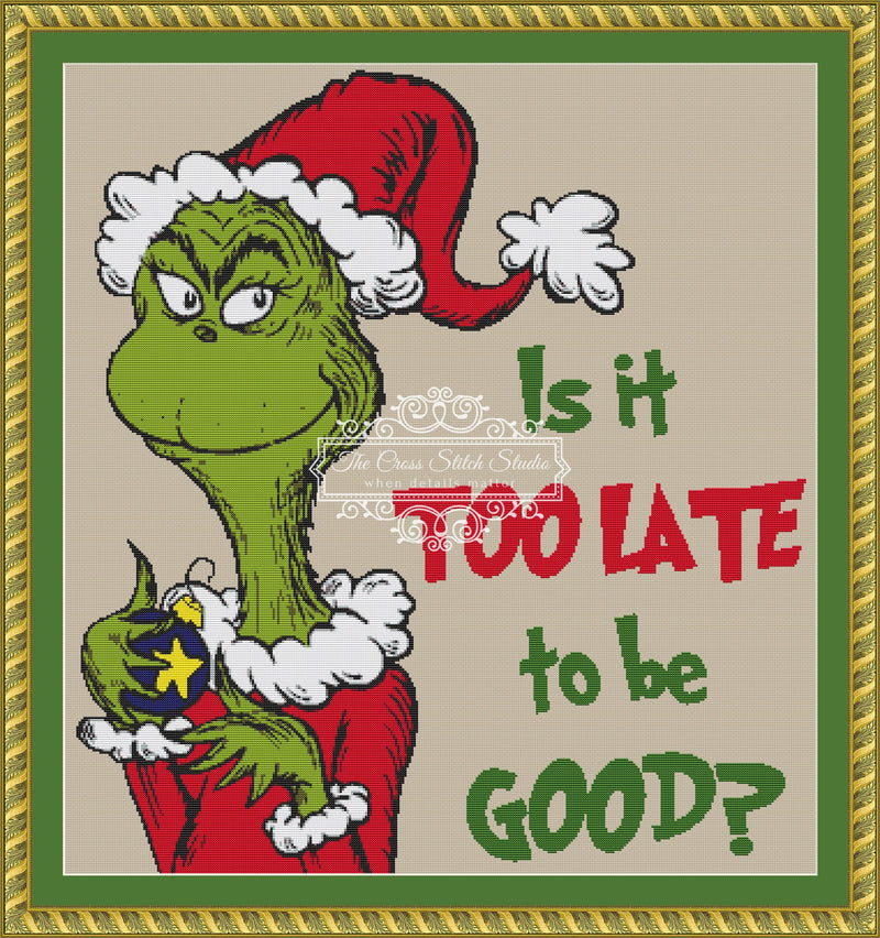 2024 Holiday Pattern - Too Late to be Good