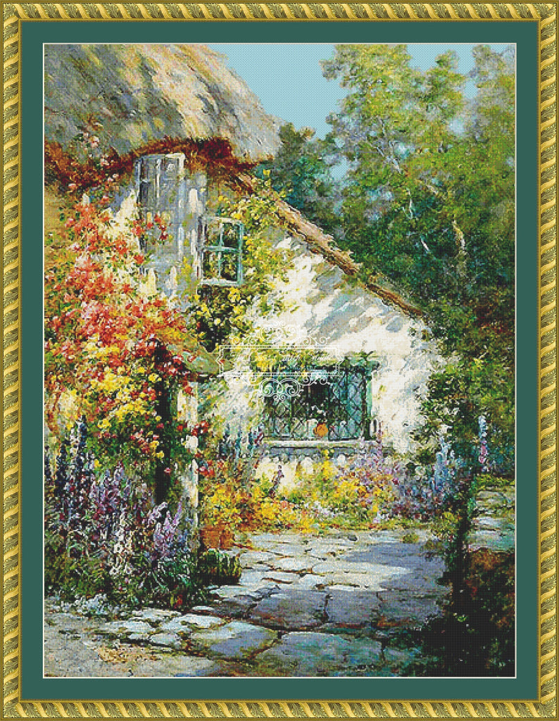 Cottage Cross Stitch Pattern The Cross Stitch Studio The Cross