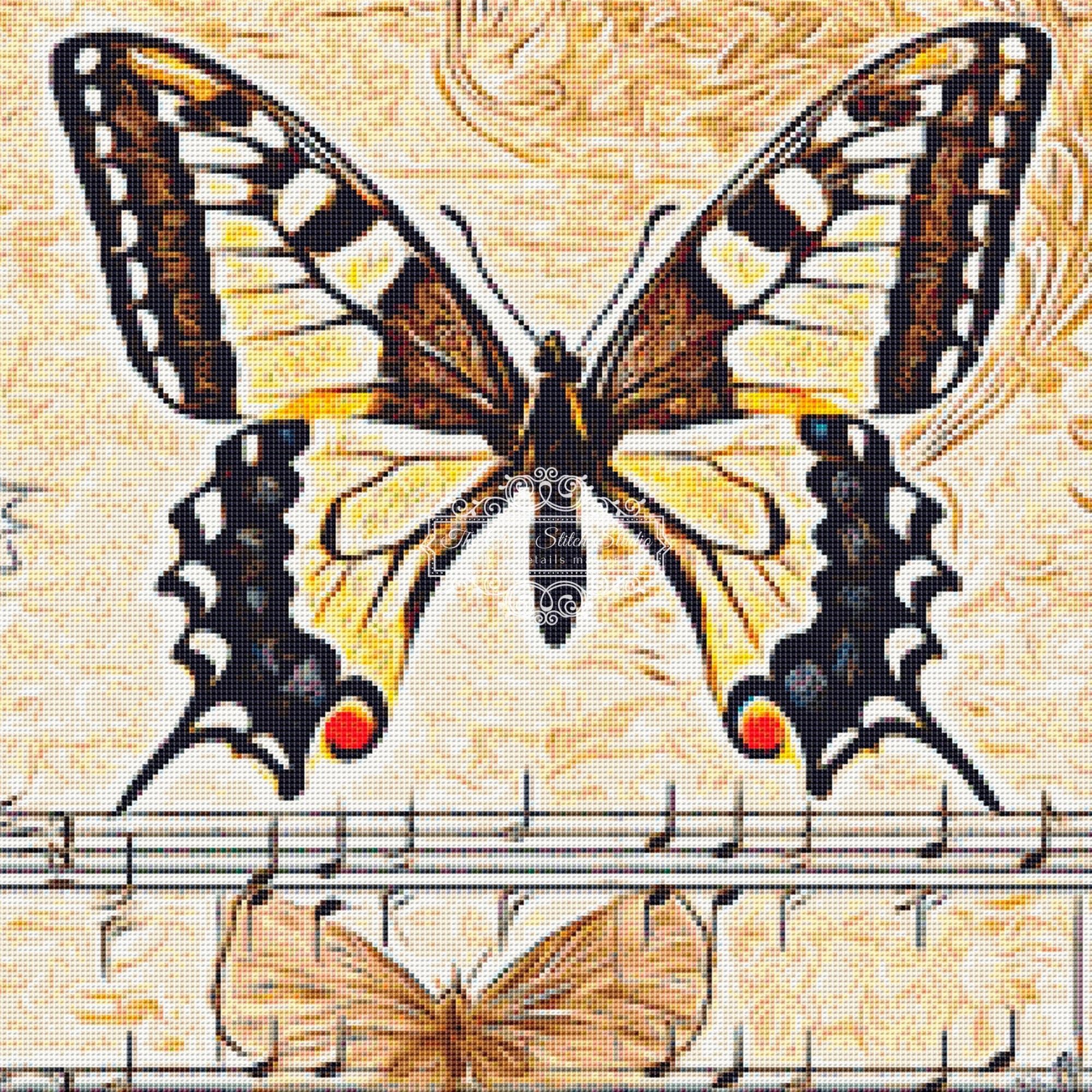 Butterfly Cross Stitch Pattern | The Cross Stitch Studio | The Cross ...