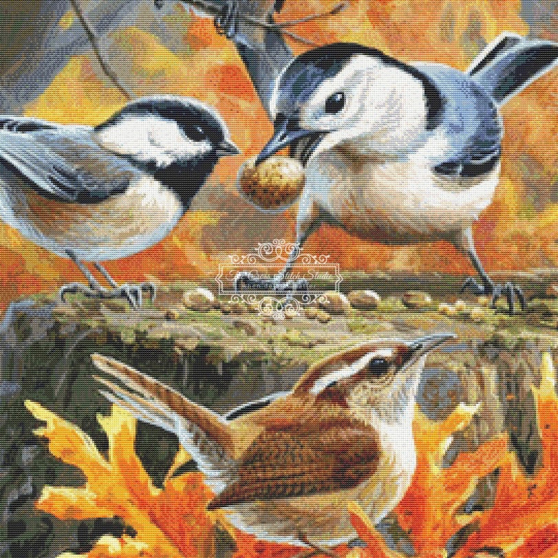 Squirrel and Birds Cross Stitch Pattern | The Cross Stitch Studio | The Cross Stitch Studio squirrel-and-birds-cross-stitch-pattern-the-cross-stitch-studio-the-cross-stitch-studio
