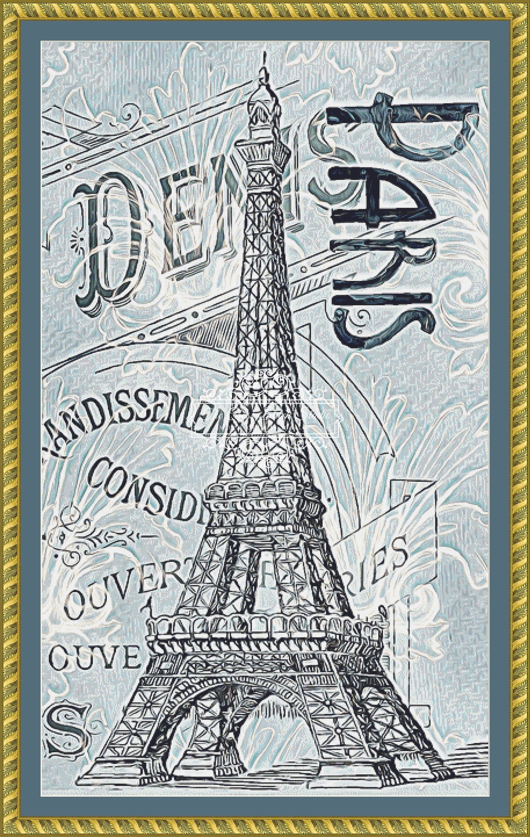 Eiffel Tower Cross Stitch Pattern | The Cross Stitch Studio | The Cross Stitch Studio eiffel-tower-cross-stitch-pattern-the-cross-stitch-studio-the-cross-stitch-studio