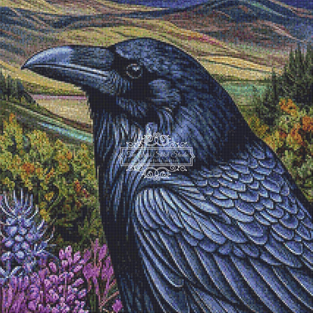 Crow Cross Stitch Pattern | The Cross Stitch Studio | The Cross Stitch ...