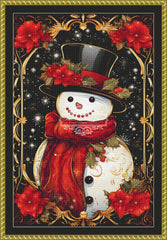 Black and Red Snowman