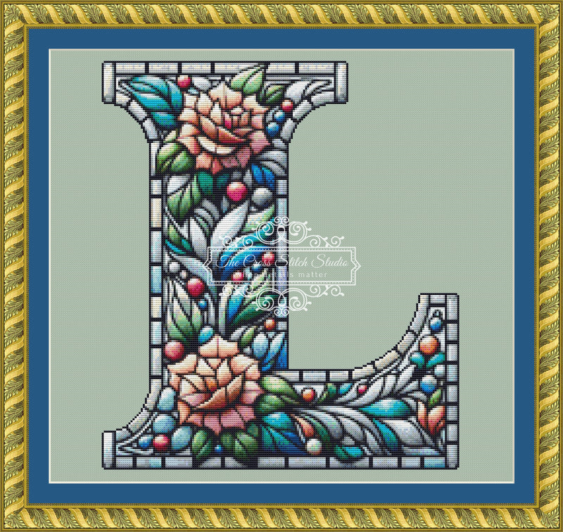 Floral Alphabet L (SNIPPET)