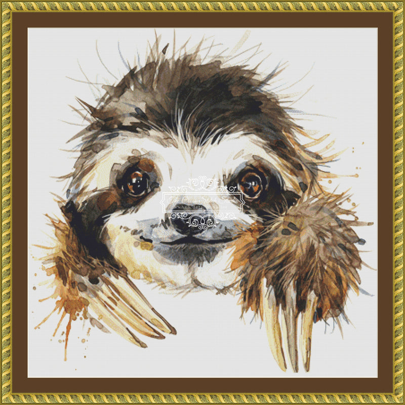 Watercolor Sloth (MINI)