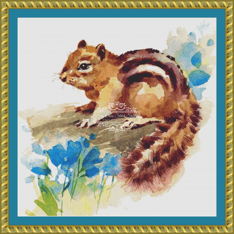 Watercolor Chipmunk (MINI)