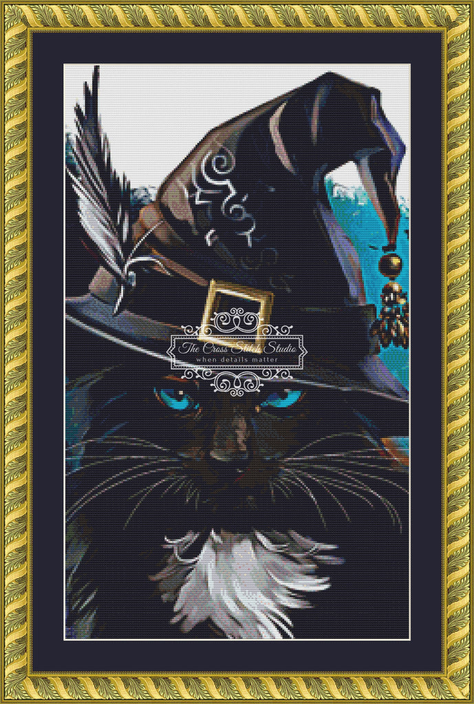 Black Cat Cross Stitch Pattern The Cross Stitch Studio The Cross