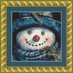 Peeking Snowman 9 (CROP - SNIPPET)