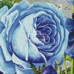 Vintage Blue Flowers (CROP - SNIPPET)