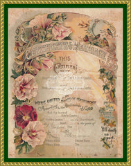 Victorian Marriage Certificate