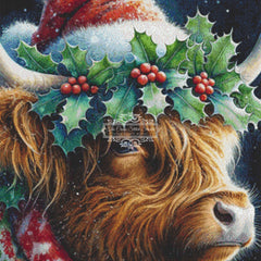 Christmas Highland Cow