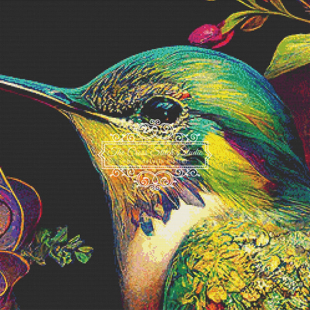 Hummingbird Cross Stitch Pattern The Cross Stitch Studio The Cross