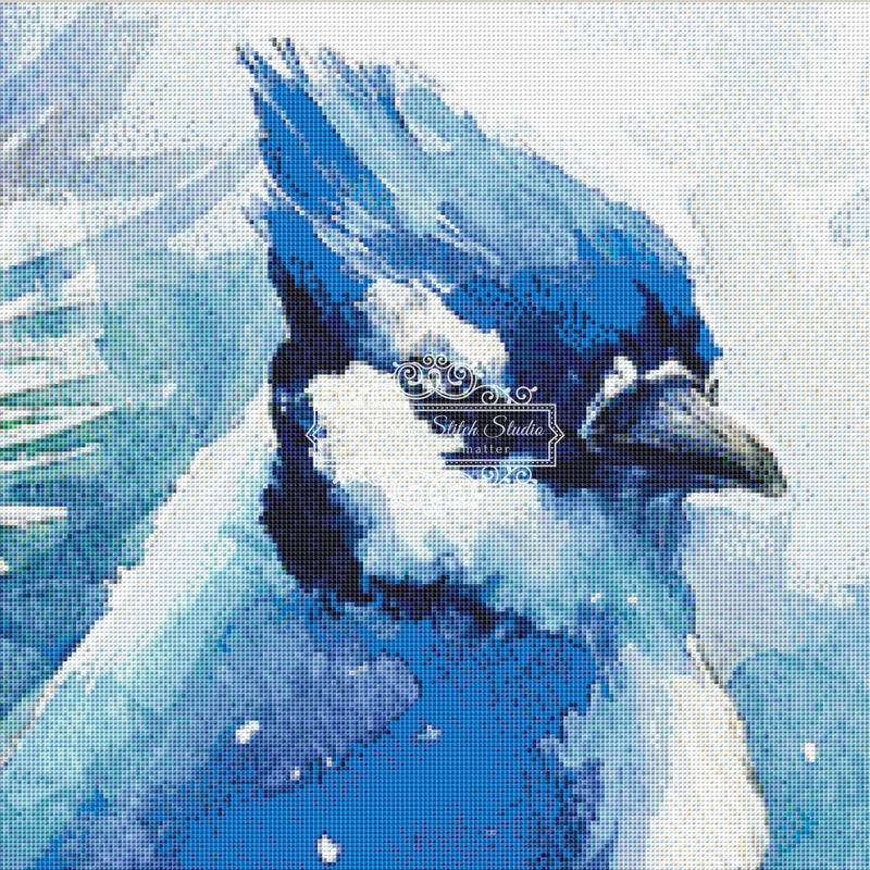 Watercolor Blue Jay