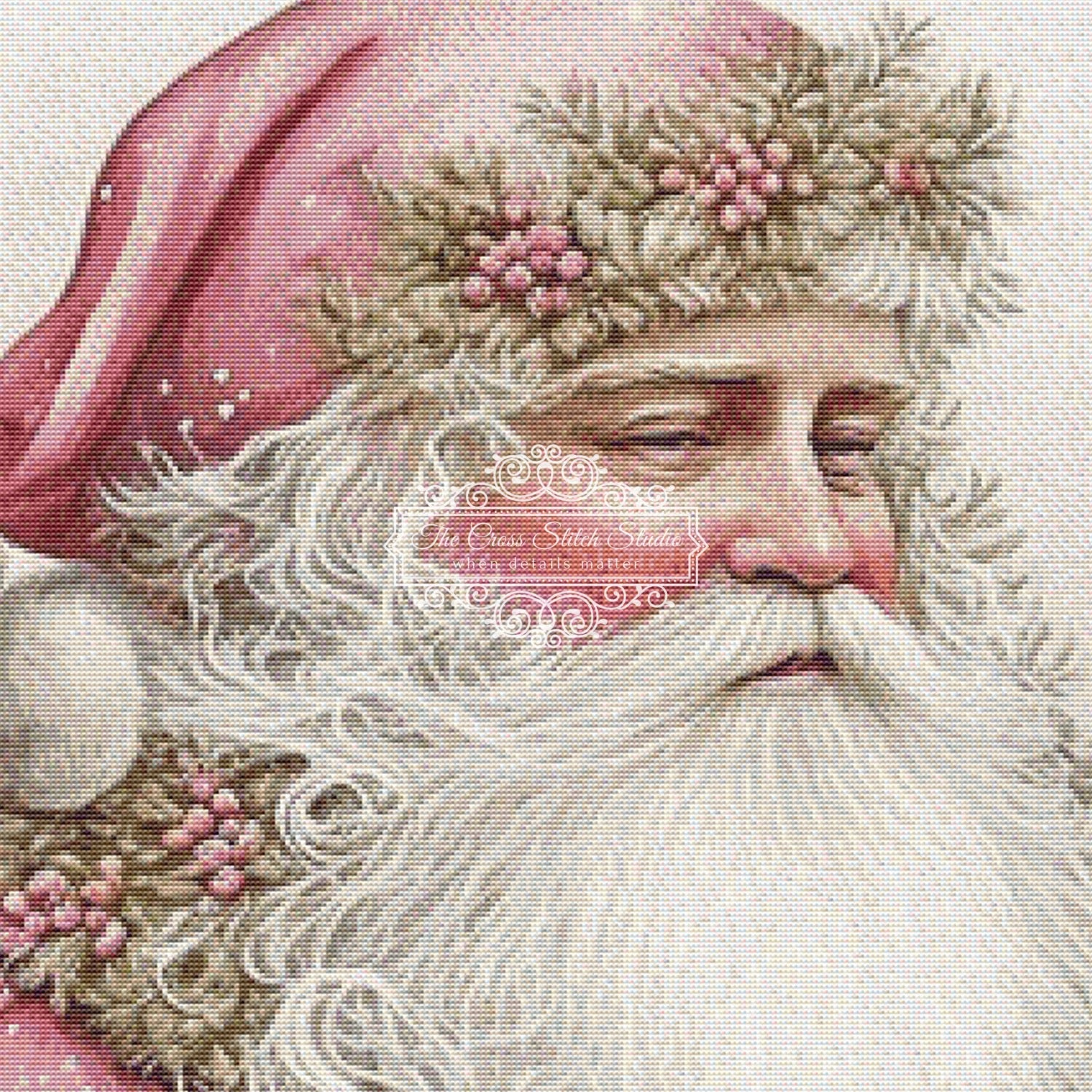 Victorian Santa Claus Cross Stitch Pattern | The Cross Stitch Studio | The Cross Stitch Studio victorian-santa-claus-cross-stitch-pattern-the-cross-stitch-studio-the-cross-stitch-studio