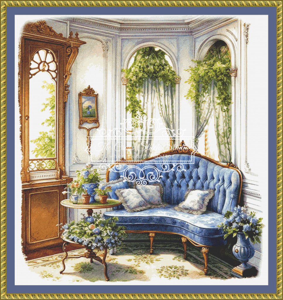 Victorian Parlor Cross Stitch Pattern The Cross Stitch Studio The
