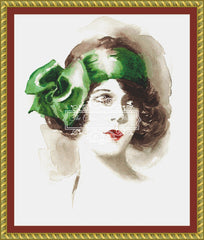 Watercolor Flapper (Green)