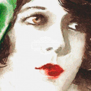 Watercolor Flapper (Green)
